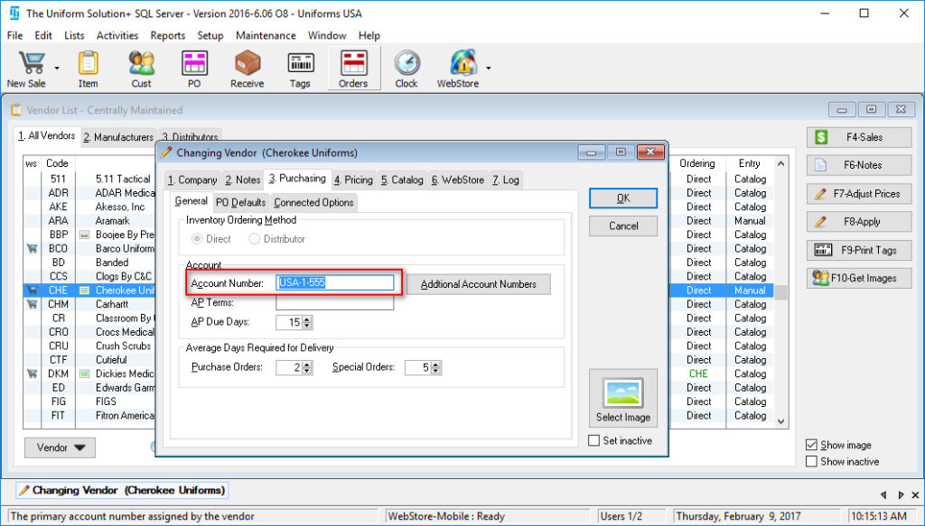 Setup EDI Ordering – TUS – Knowledgebase