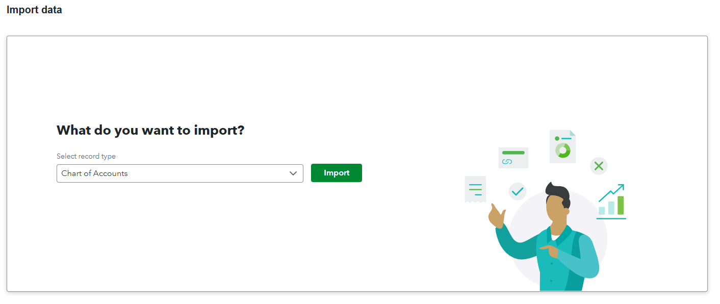 Import Chart of Accounts